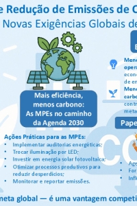 Infográfico Eficiência Energética e Redução de CO2
